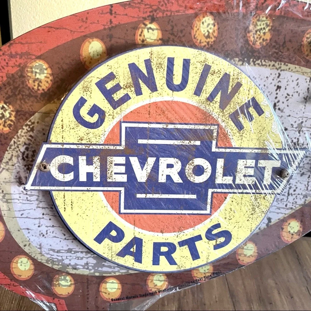 NEW Chevrolet Genuine Parts 3D Metal Sign